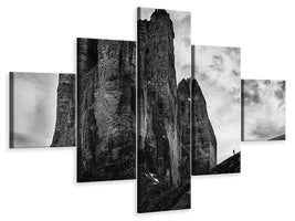 5-piece-canvas-print-tre-cime-tear-of-snow