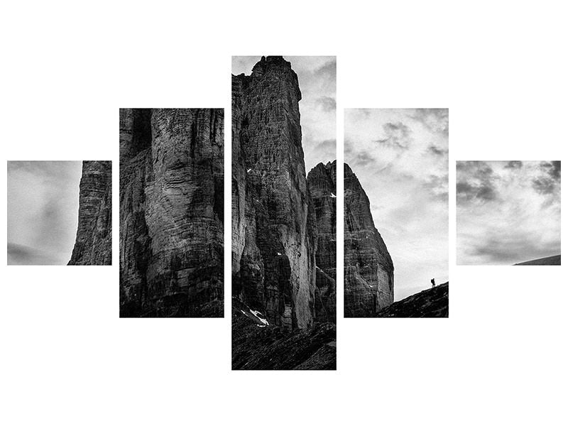 5-piece-canvas-print-tre-cime-tear-of-snow
