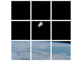 9-piece-canvas-print-lonely-astronaut-in-space