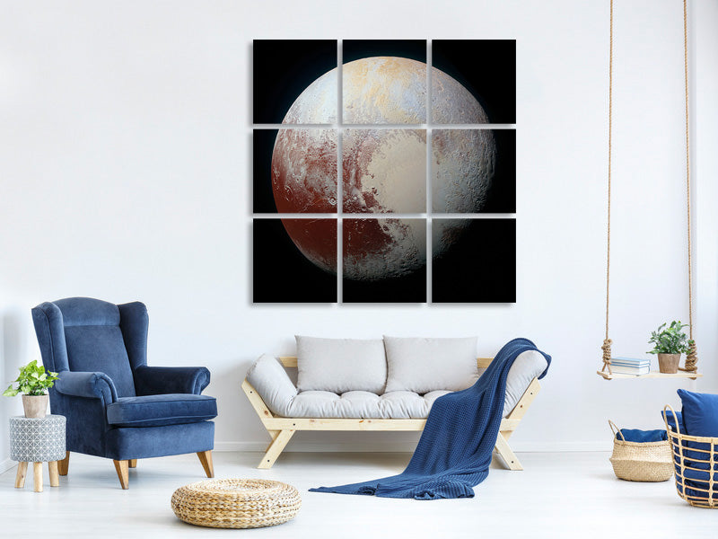 9-piece-canvas-print-the-planet-pluto