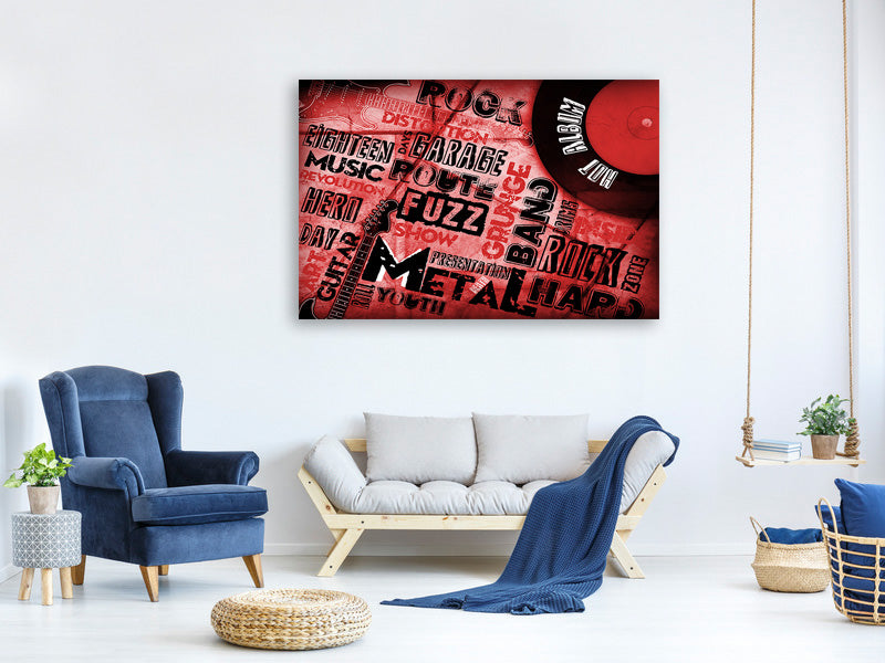 canvas-print-writings-music-grunge