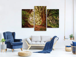 modern-3-piece-canvas-print-in-the-dense-forest