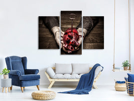 modern-3-piece-canvas-print-key-to-my-heart