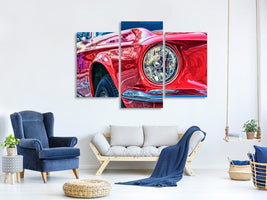 modern-3-piece-canvas-print-red-vintage-car