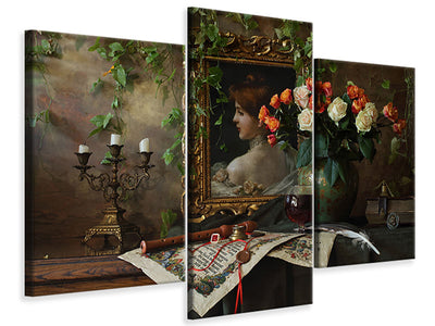 modern-3-piece-canvas-print-still-life-with-flowers-and-picture