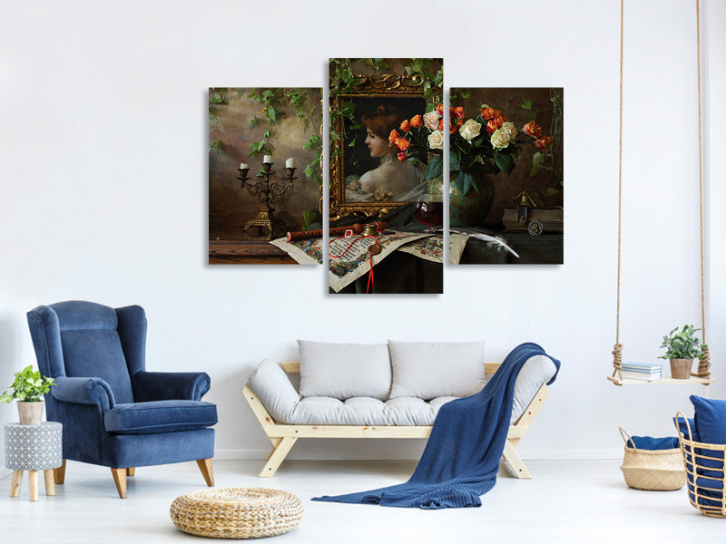 modern-3-piece-canvas-print-still-life-with-flowers-and-picture