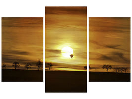 modern-3-piece-canvas-print-sunset-with-hot-air-balloon