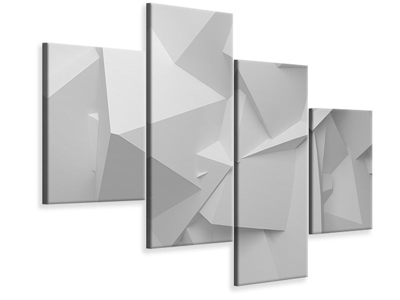 modern-4-piece-canvas-print-3d-grid