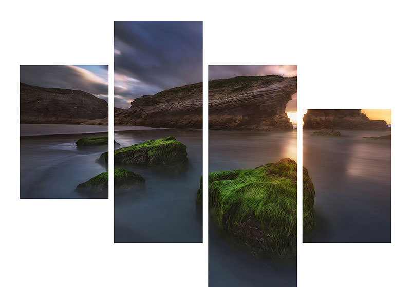 modern-4-piece-canvas-print-beach-of-the-cathedrals