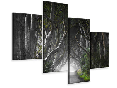 modern-4-piece-canvas-print-dark-hedges