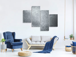 modern-4-piece-canvas-print-dark-raindrops-on-the-wall