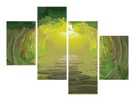 modern-4-piece-canvas-print-fairy-tales-forest