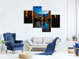 modern-4-piece-canvas-print-lights-from-hamburg