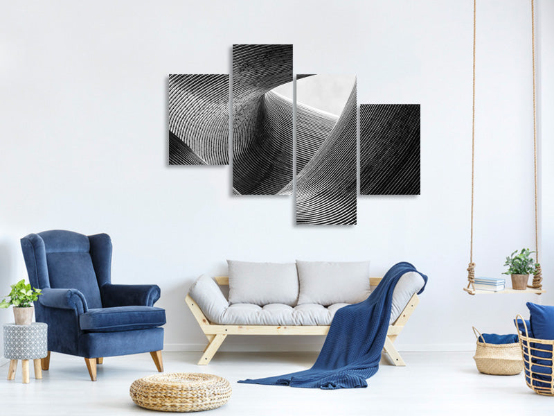 modern-4-piece-canvas-print-lines-ii