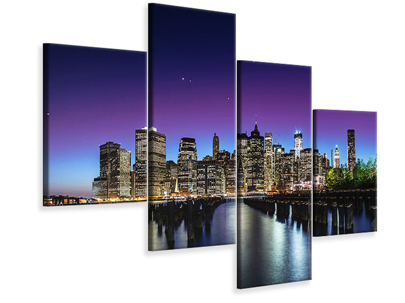 modern-4-piece-canvas-print-new-york-sky-line