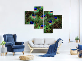 modern-4-piece-canvas-print-peacock-feathers-xxl