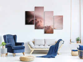 modern-4-piece-canvas-print-pink-clouds