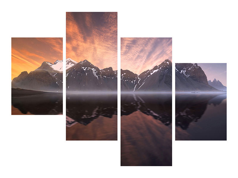 modern-4-piece-canvas-print-reflection-a