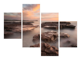 modern-4-piece-canvas-print-summer-glow