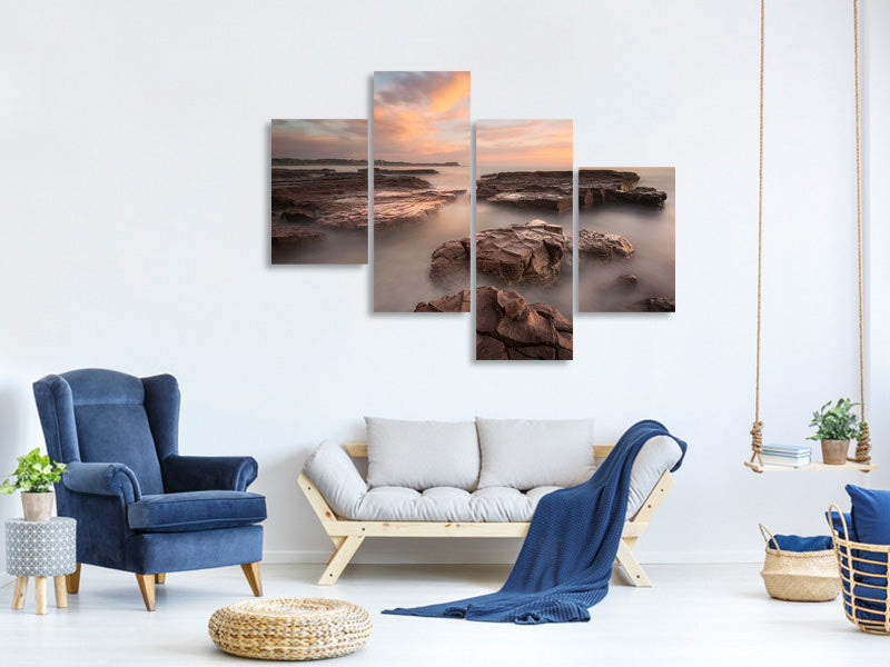 modern-4-piece-canvas-print-summer-glow