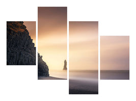modern-4-piece-canvas-print-sunrise-in-reynisfjara