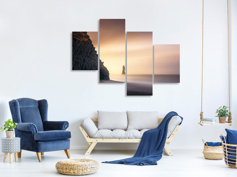 modern-4-piece-canvas-print-sunrise-in-reynisfjara