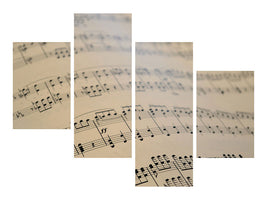modern-4-piece-canvas-print-the-music-notes