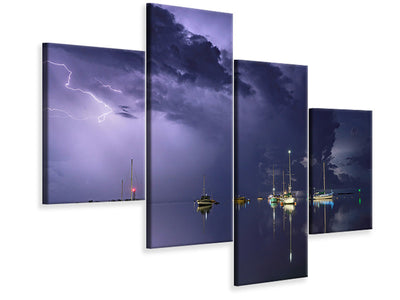 modern-4-piece-canvas-print-tropical-storm-i