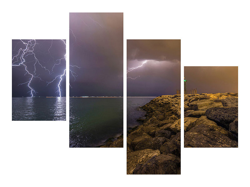 modern-4-piece-canvas-print-when-lightning-strikes