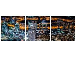 panoramic-3-piece-canvas-print-dubai-night