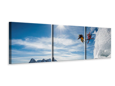 panoramic-3-piece-canvas-print-jumping-legends