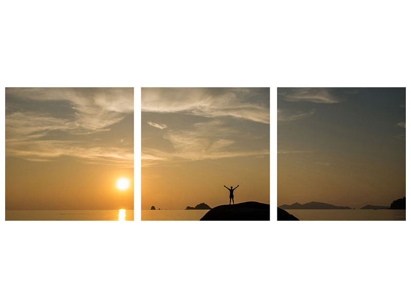 panoramic-3-piece-canvas-print-love-the-sunset-by-the-sea