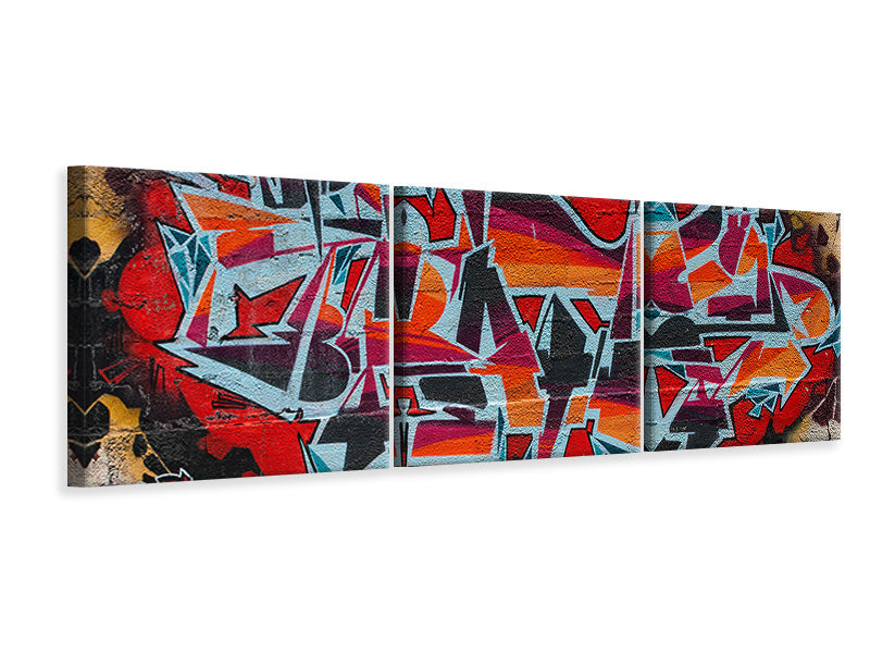 panoramic-3-piece-canvas-print-new-york-graffiti