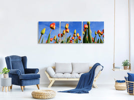 panoramic-3-piece-canvas-print-tulips-tower-to-the-sky